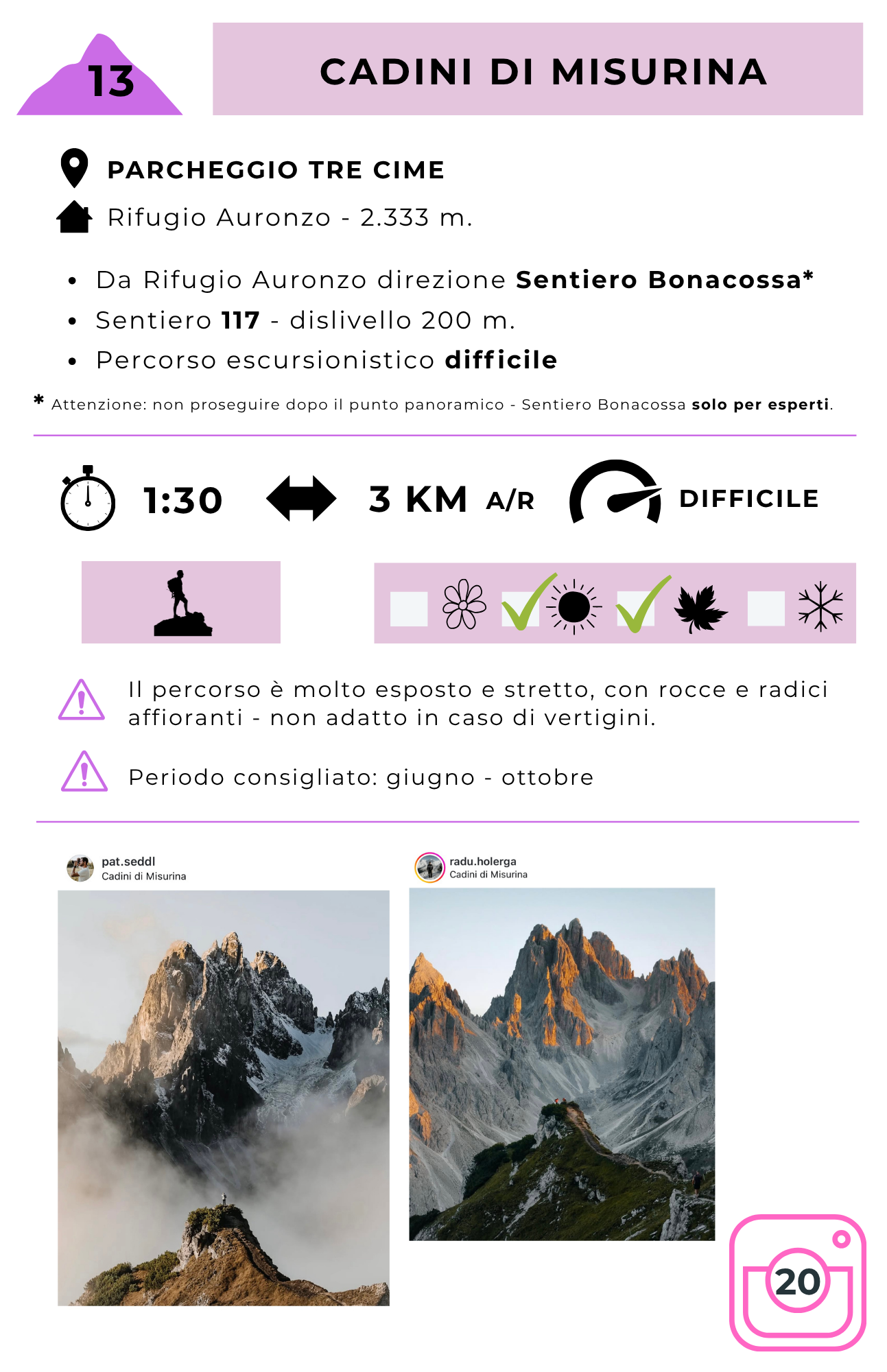 "I Luoghi più Instagrammati delle Dolomiti"- Guida Pratica