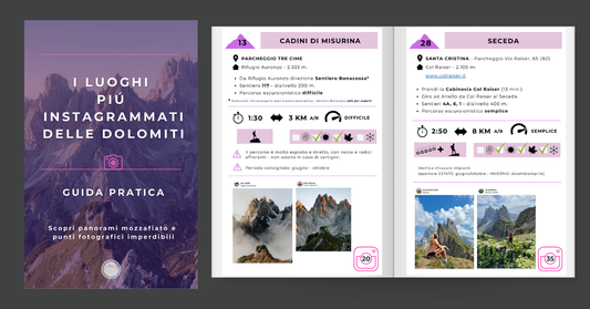 Scopri i luoghi che hanno conquistato Instagram nel cuore delle Dolomiti... Il nostro e-book è fuori ora!