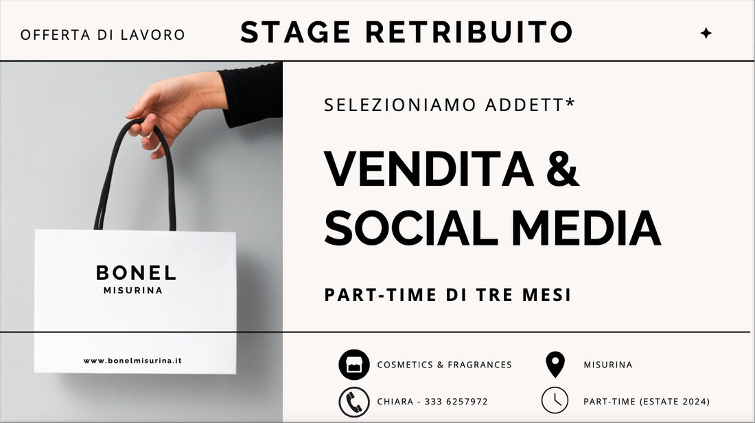 job alert offerta lavoro bonel misurina tirocinio estate stage